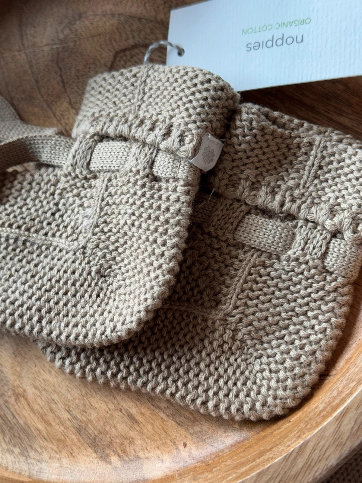 Noppies - prachtige nieuwe unisex knit slofjes 🤎