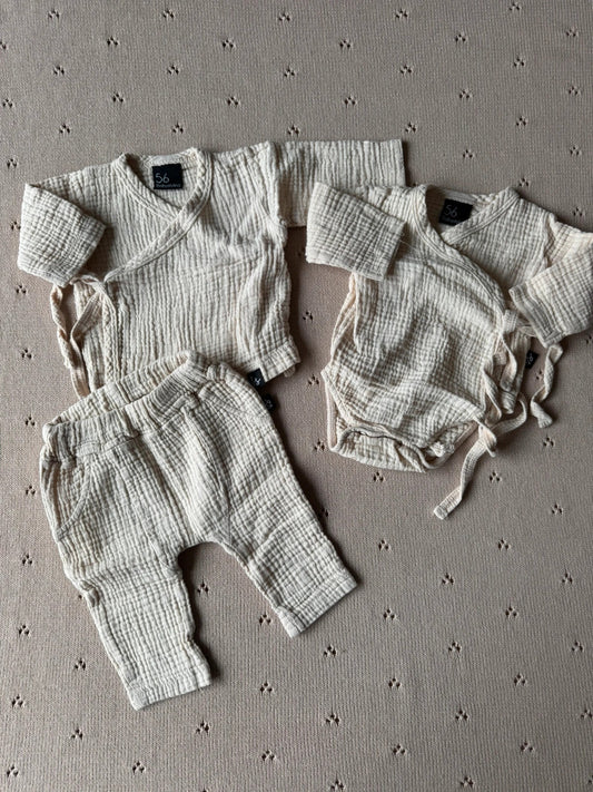 Babystyling - prachtige unisex linnen set