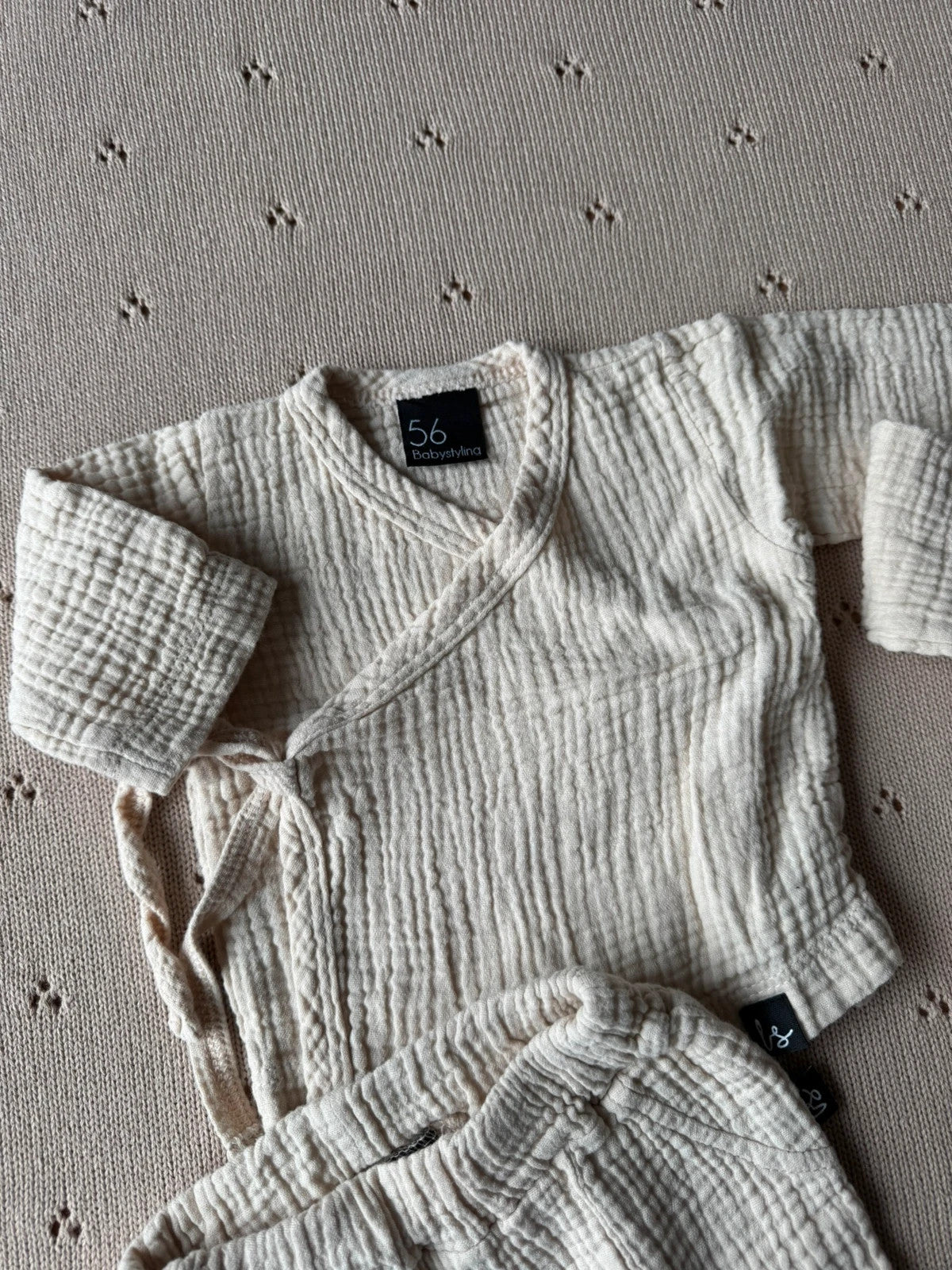 Babystyling - prachtige unisex linnen set