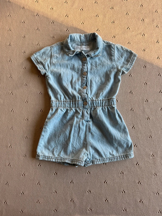 Zara - prachtige denim playsuit