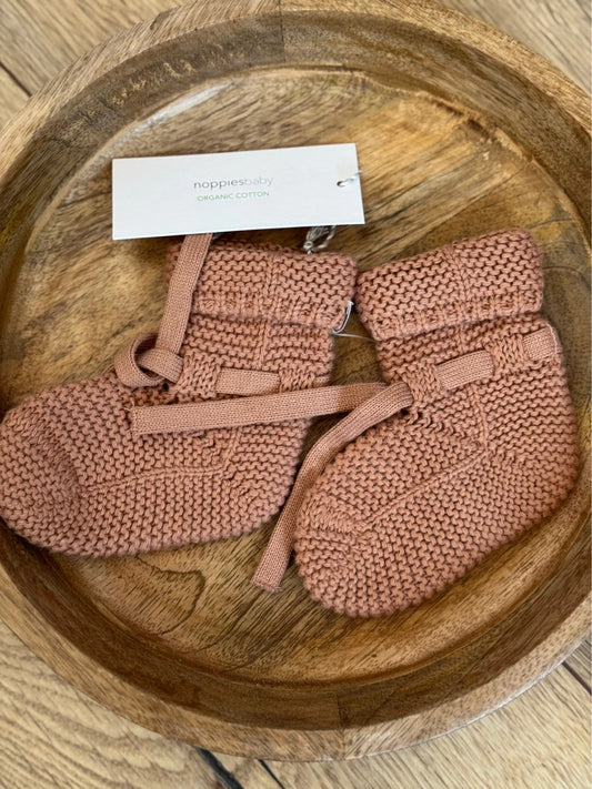 Noppies - nieuwe unisex knit slofjes 🤎